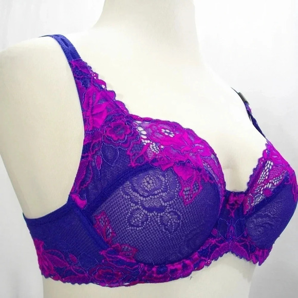 36D Paramour 115946 by Felina Madison UW Bra Purple NW - Picture 8 of 11